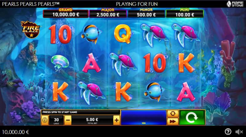 Pearls Pearls Pearls slot game artwork