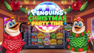 Penguins Christmas Party Time slot game artwork