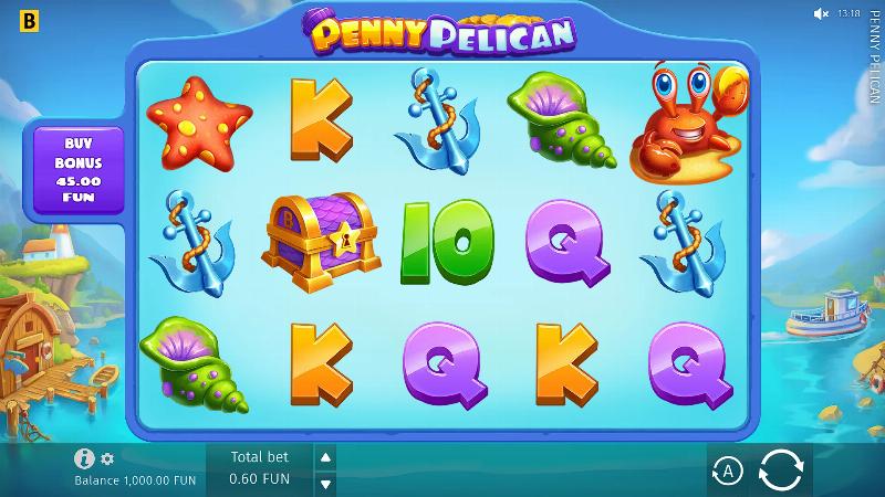 Penny Pelican slot game artwork