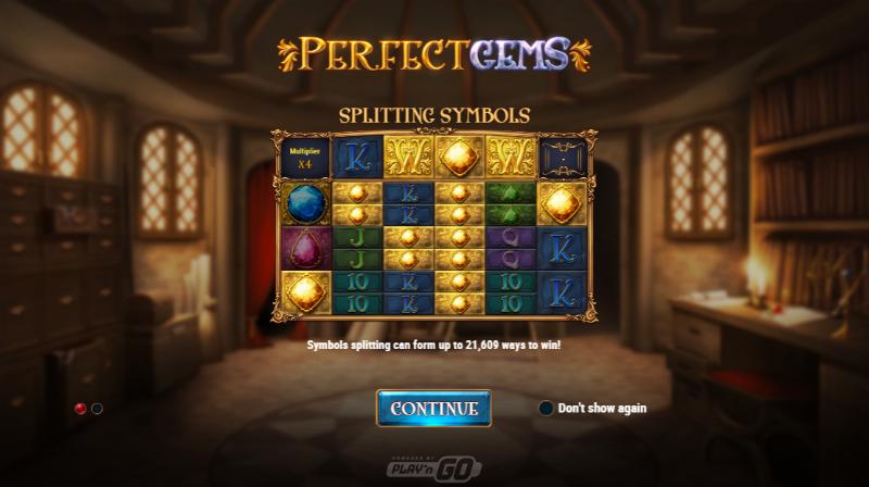 Perfect Gems slot game artwork