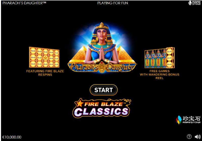 Pharaoh’s Daughter slot game artwork