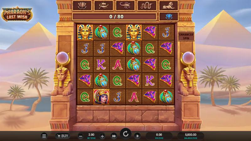 Pharaoh’s Last Wish slot game artwork