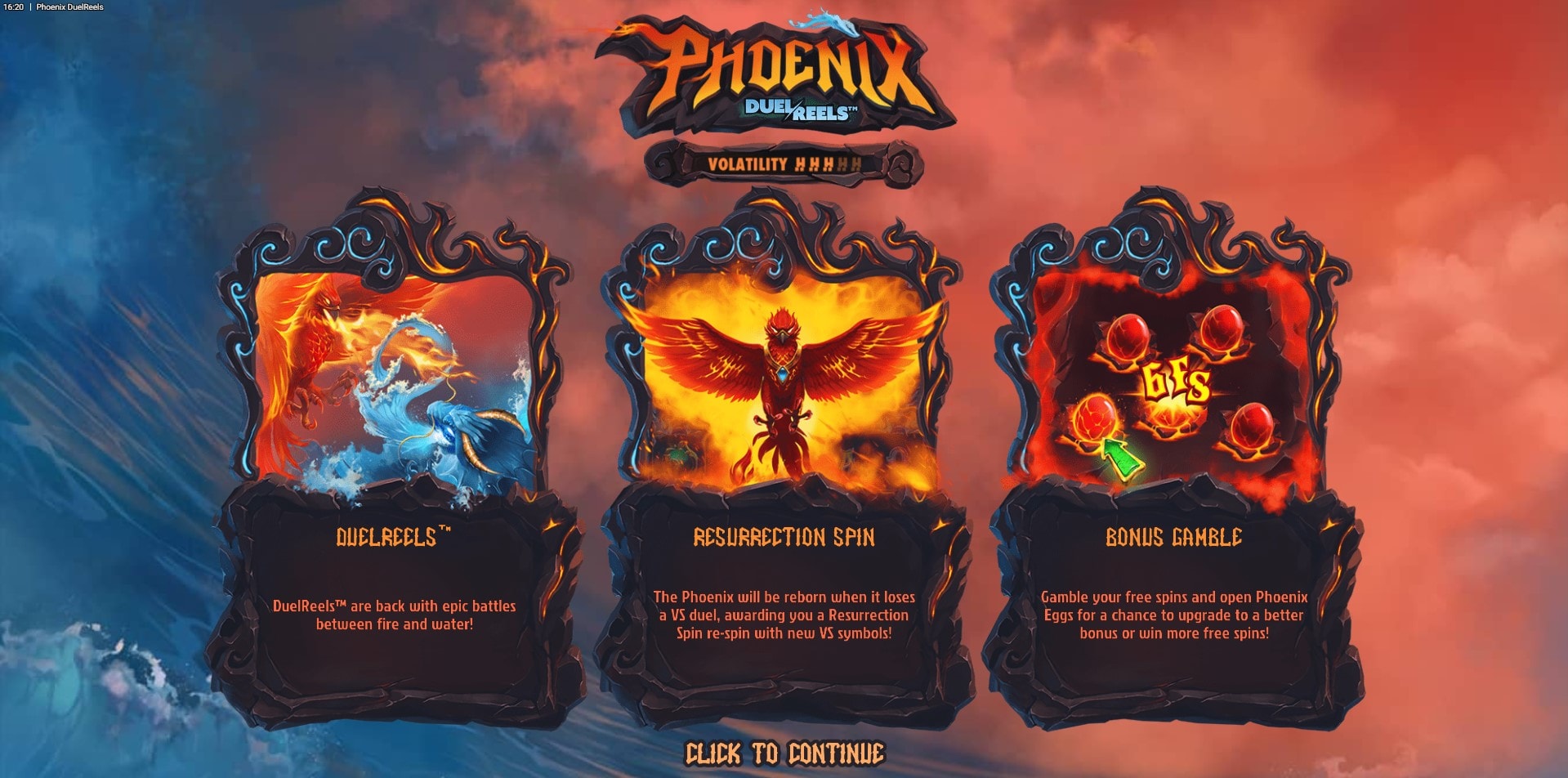 Phoenix Duelreels slot game artwork