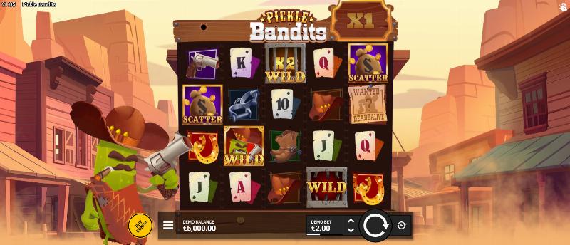 Pickle Bandits slot game artwork