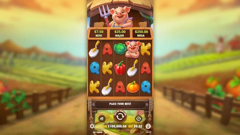 Pig Farm slot game artwork