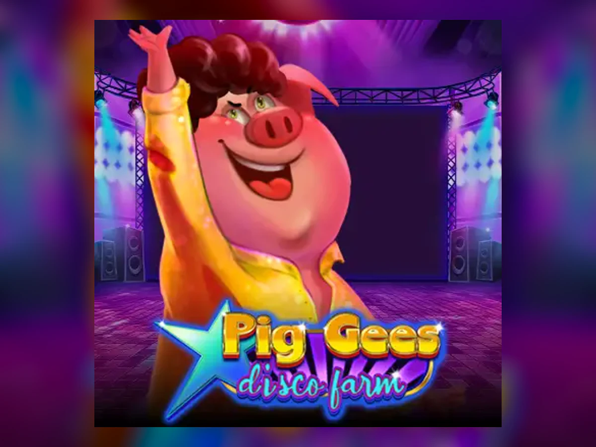 Pig Gees - Disco Farm slot game artwork