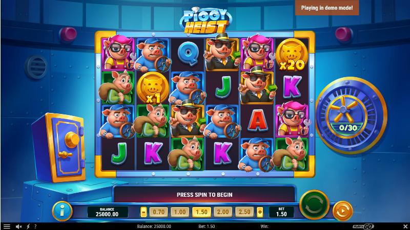 Piggy Heist slot game artwork