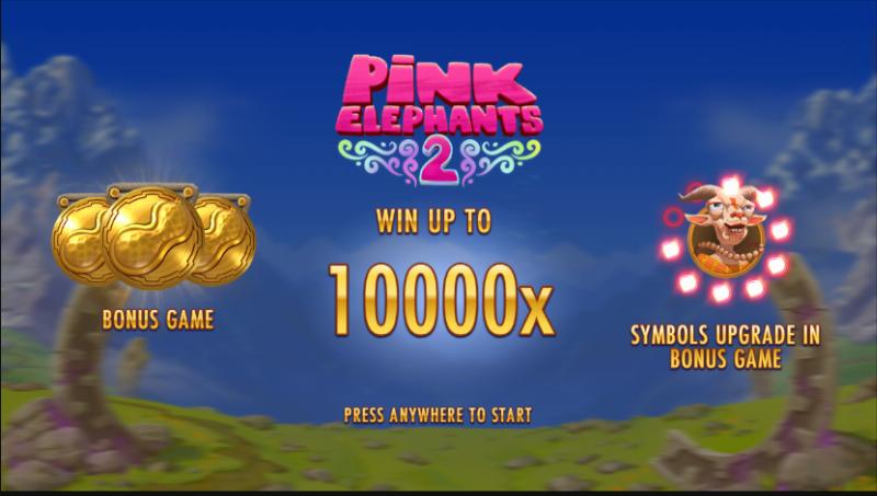 Pink Elephants 2 slot game artwork