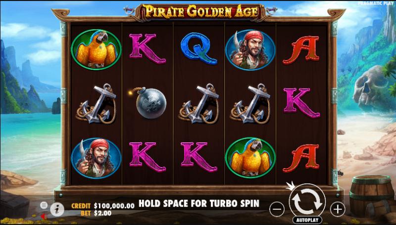 Pirate Golden Age slot game artwork