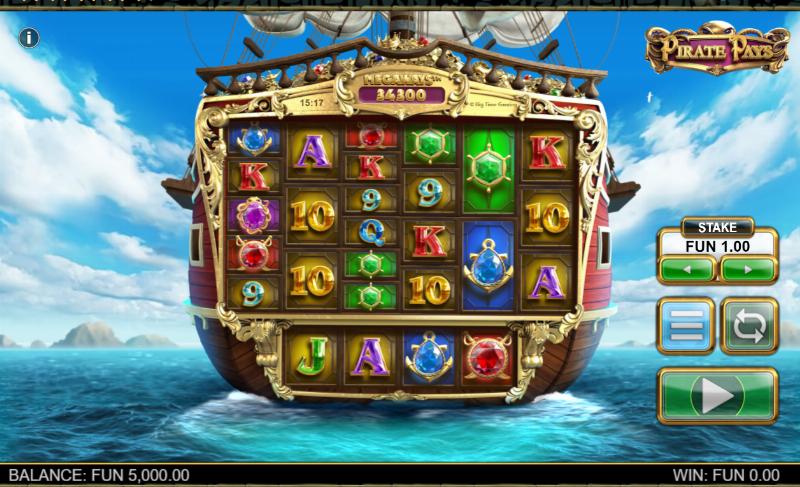 Pirate Pays Megaways slot game artwork