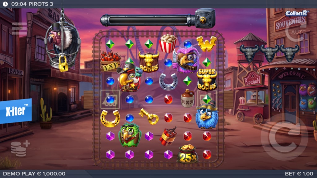 Pirots 3 slot game artwork