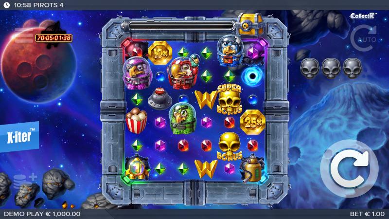 Pirots 4 slot game artwork