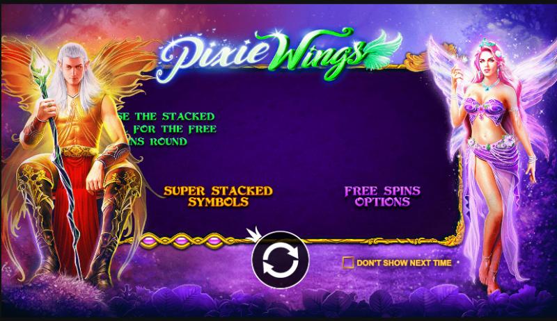 Pixie Wings slot game artwork