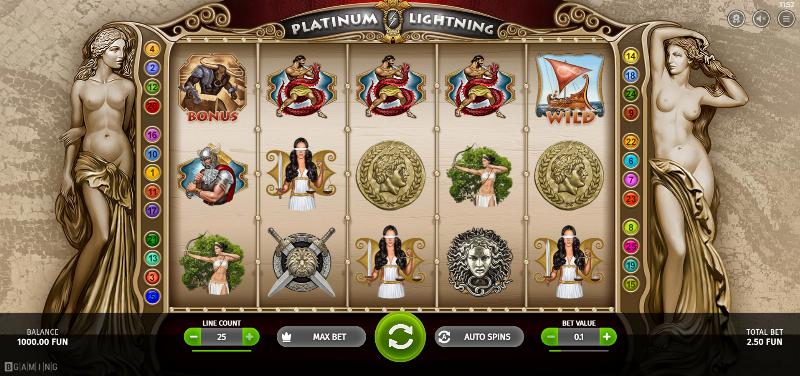 Platinum Lightning slot game artwork