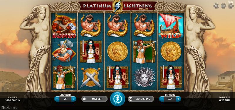 Platinum Lightning Deluxe slot game artwork