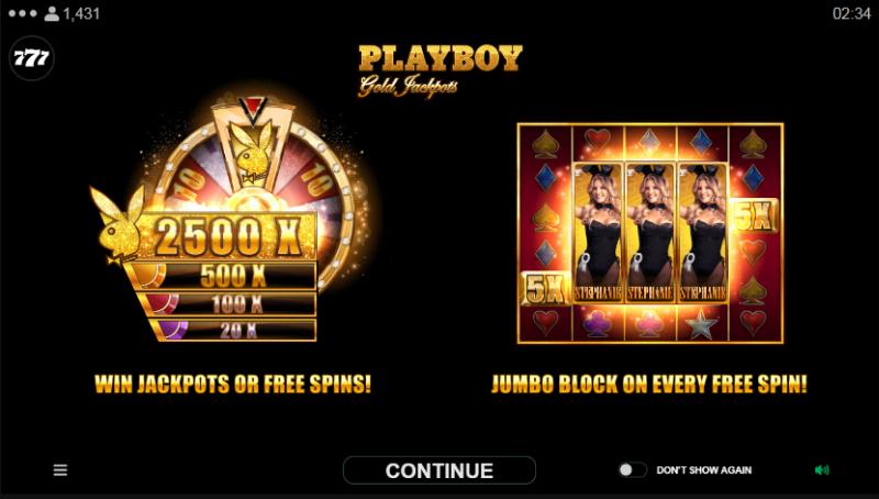 Playboy Gold Jackpots slot game artwork