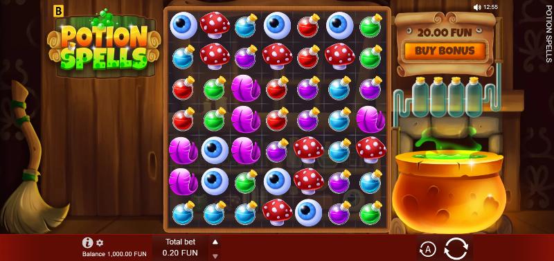 Potion Spells slot game artwork