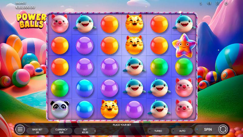 Power Balls slot game artwork