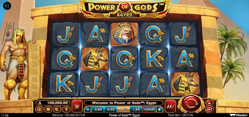 Power Of Gods: Egypt slot game artwork