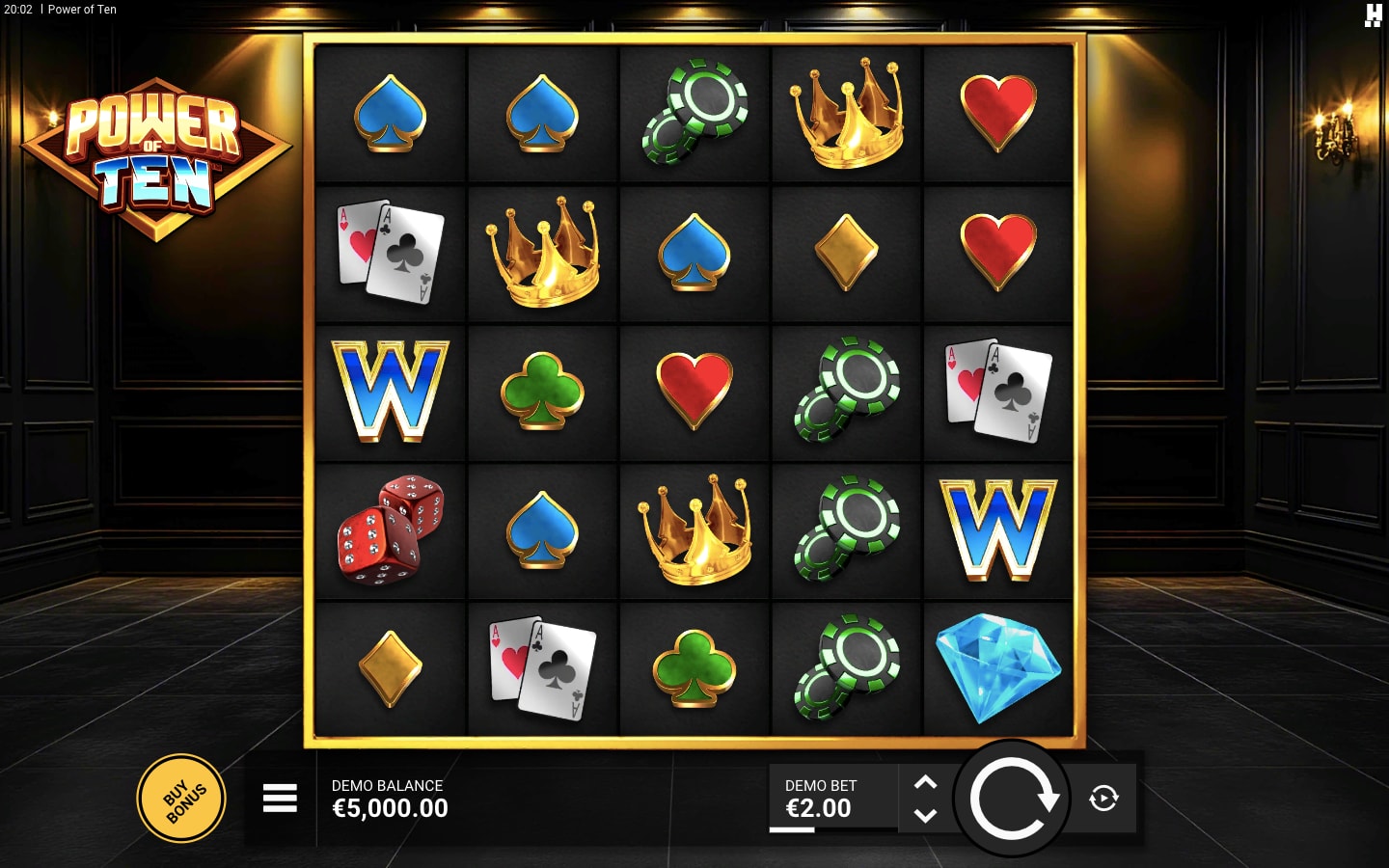 Power Of Ten slot game artwork