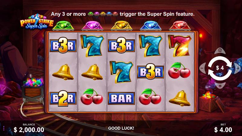 Power Strike Super Spin slot game artwork