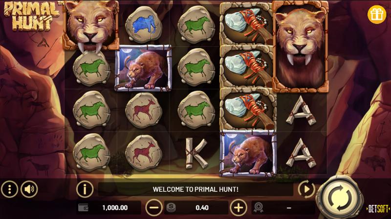 Primal Hunt slot game artwork