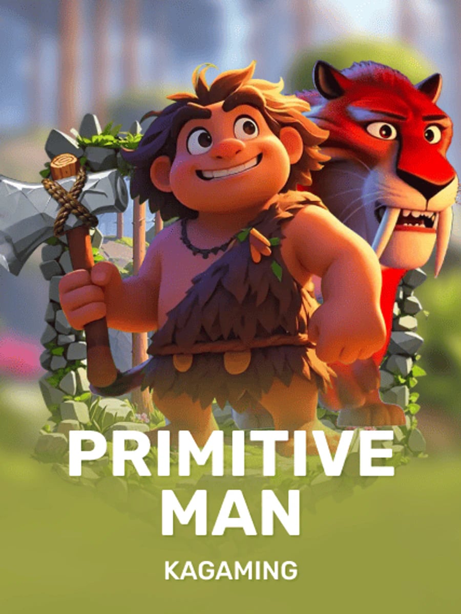 Primitive Man slot game artwork