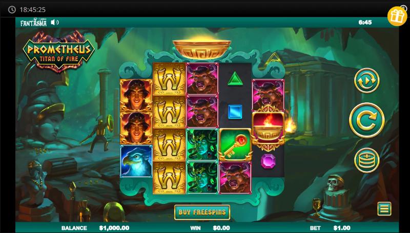 Prometheus: Titan Of Fire slot game artwork
