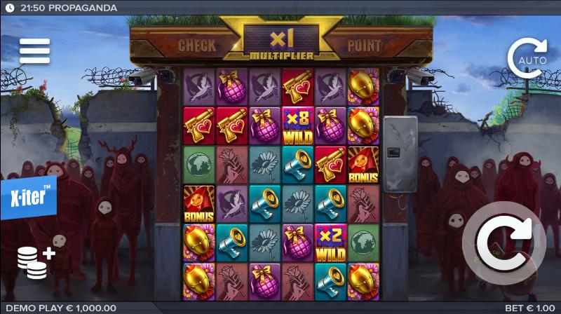 Propaganda slot game artwork