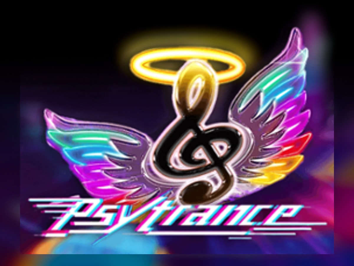 Psytrance slot game artwork