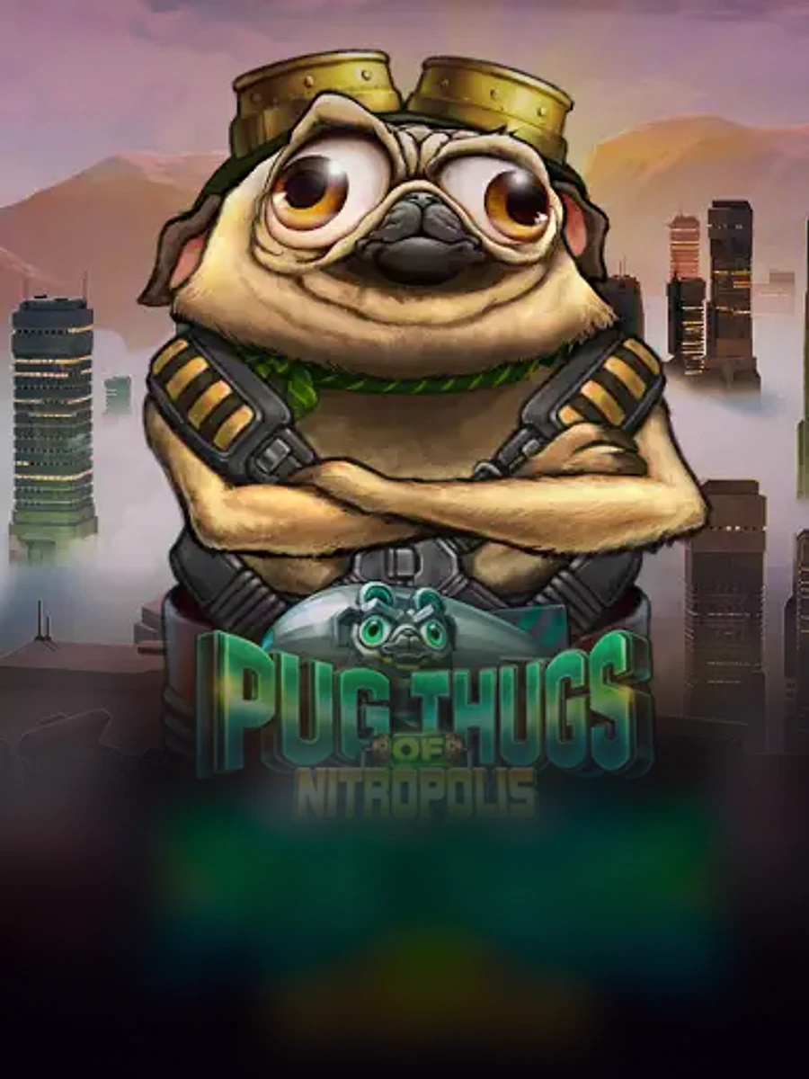 Pug Thugs Of Nitropolis slot game artwork