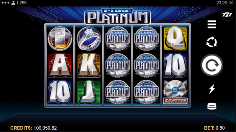 Pure Platinum slot game artwork