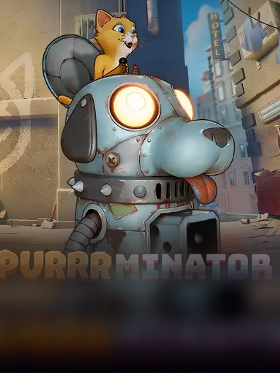 Purrrminator slot game artwork
