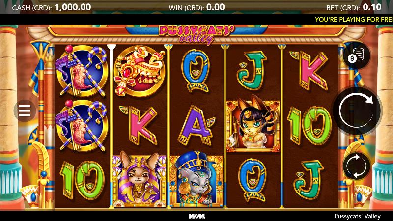 Pussycats’ Valley slot game artwork