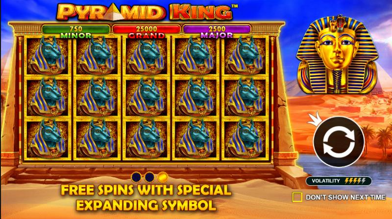 Pyramid King slot game artwork