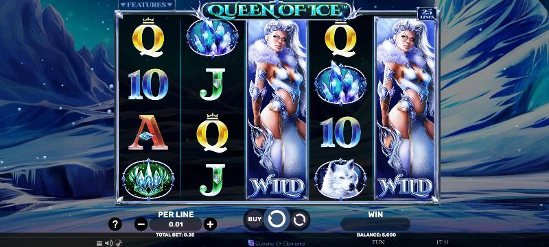 Queen Of Ice slot game artwork