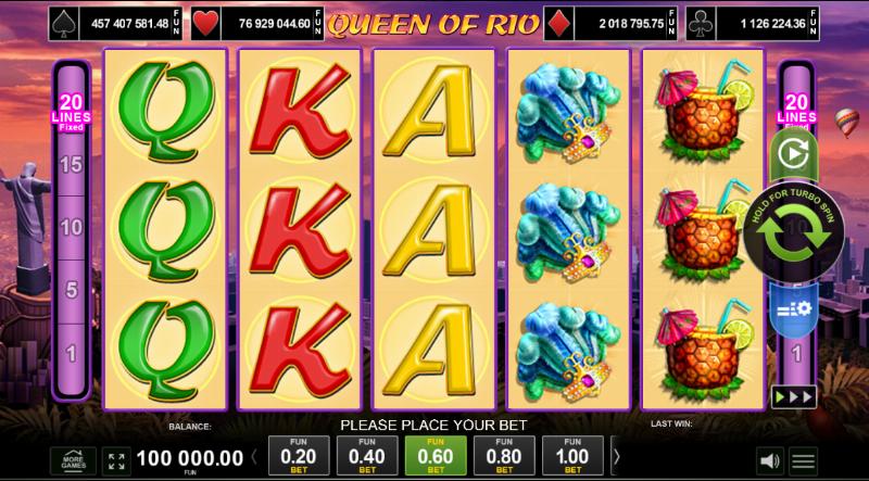 Queen Of Rio slot game artwork