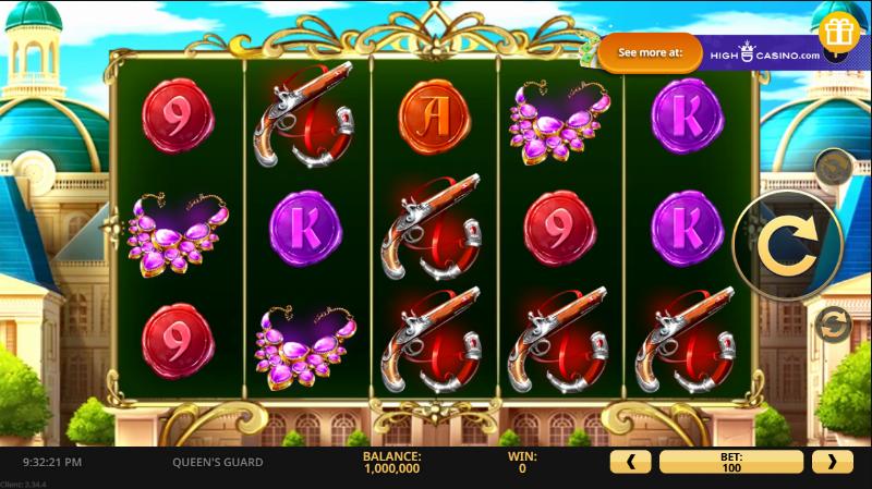 Queens Guard slot game artwork