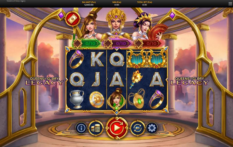 Queens Of Glory Legacy slot game artwork