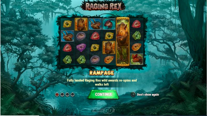 Raging Rex slot game artwork