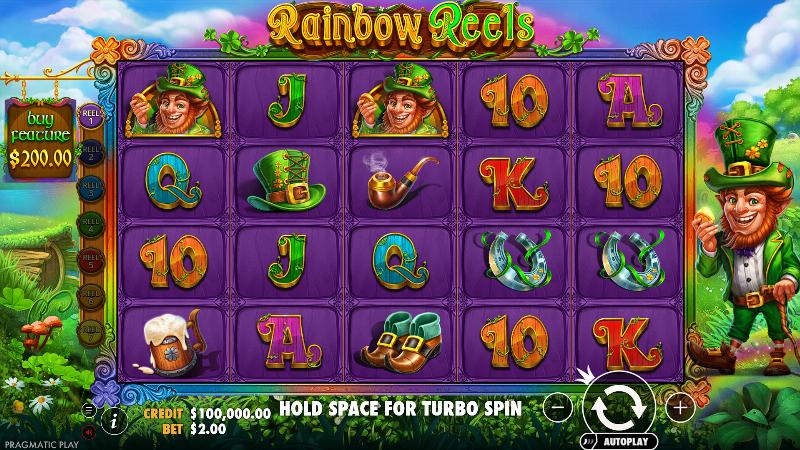 Rainbow Reels slot game artwork