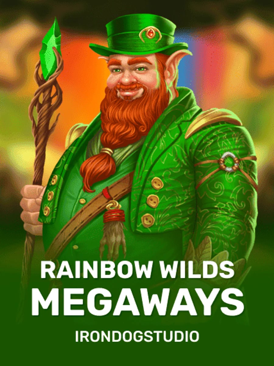 Rainbow Wilds Megaways slot game artwork