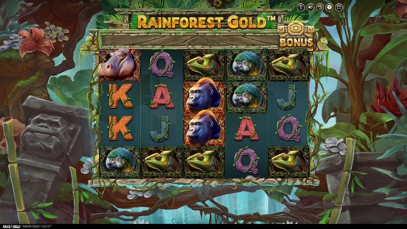 Rainforest Gold slot game artwork