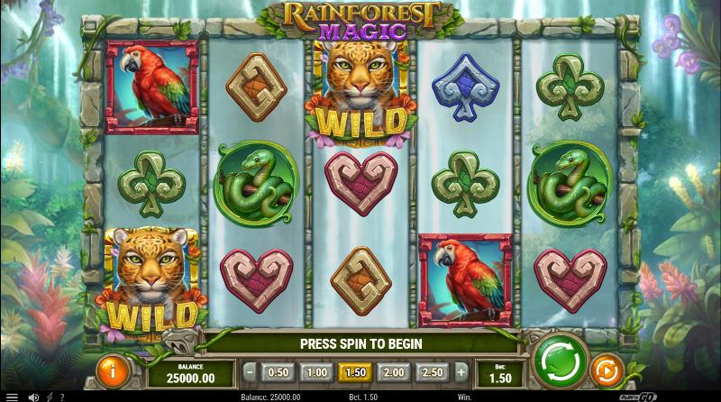 Rainforest Magic slot game artwork