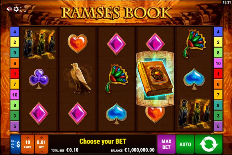 Ramses Book slot game artwork
