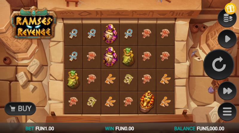 Ramses Revenge slot game artwork