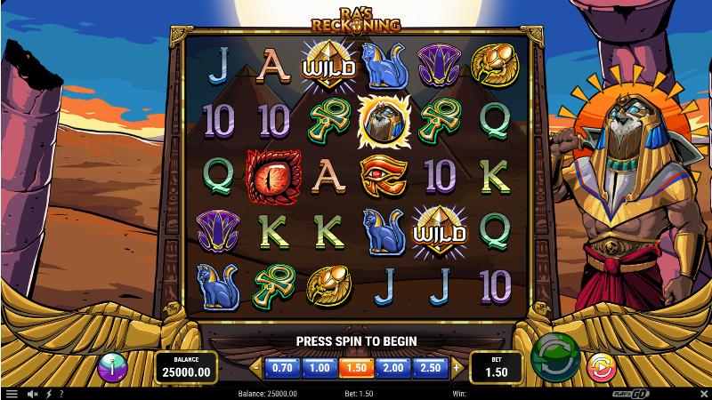 Ra’s Reckoning slot game artwork