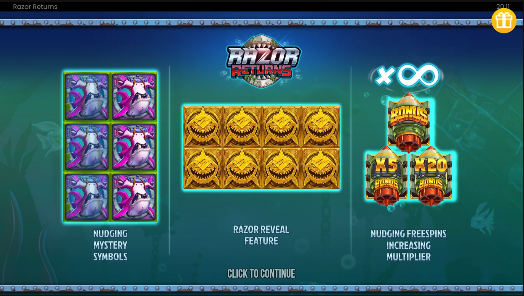 Razor Returns slot game artwork