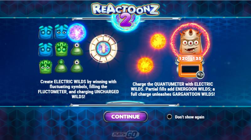 Reactoonz 2 slot game artwork