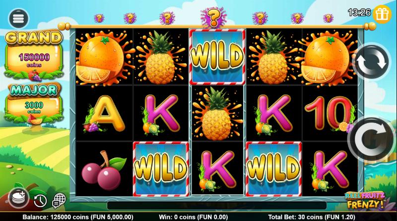 Reel Fruitz Frenzy! slot game artwork